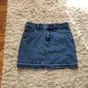 Free People jean skirt